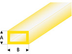 Raboesch profil ASA rurka prostokątna transparentna żółta 2x4x330mm (5)