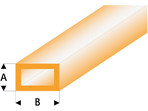 Raboesch profil ASA rurka prostokątna transparentna pomarańczowa 2x4x330mm (5)