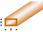 Raboesch profil ASA rurka prostokątna transparentna brązowa 2x4x330mm (5)