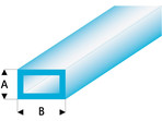 Raboesch profil ASA rurka prostokątna transparentna niebieska 2x4x330mm (5)