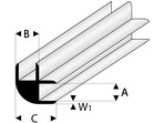 Raboesch profil ASA łączący narożny 1.5x1000mm