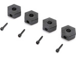 Losi sześciokąt koła 12mm, sworzeń z gwintem (4): Mini LMT