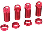 Shock Body & Adjuster Set. Alum.Red(4):MLST/2.MRAM