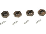 Wheel Hex (4) w/Pins: TEN-SCTE