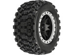 Pro-Line koło 4.3", opona Badlands MX43 Pro-Loc, felga Impulse H24mm czarno-szara (2) (X-Maxx)