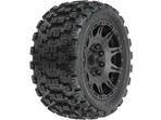 Pro-Line koło 5.7", opona Badlands MX57, felga Raid H24 czarna (2)