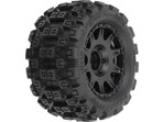 Pro-Line koło 1:18 Badlands MX 1.85" F/R MTD, felga H12 czarne: Granite GROM