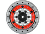 Pro-Line felga 2.2/3.0" Raid bead lock H12/H14 SC szara/czerwona