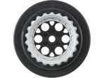 Pro-Line felga Showtime+ Black/Silver (2): Losi Mini No-Prep Drag