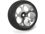Spektrum kierownica nadajnika aluminiowa, okrągła, szara Gun Metal