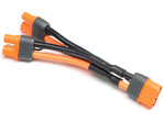 Spektrum kabel Y równoległy IC3 urządzenie / 2xIC3 akumulator 7.5cm 12AWG