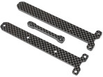 TLR wsporniki drążków podwozia węglowe, 1.5&3.5mm: 22X-4