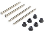 TLR 8X: Sworzeń zewnętrzny 3.5mm, niklowany (2)