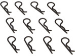 Body Clips. Black (12): 22