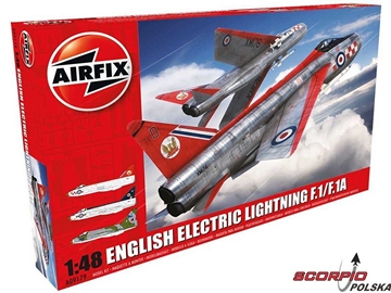 Airfix English Electric Lightning  F1/F1A/F2/F3 (1:48) reedycja / AF-A09179