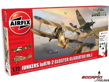 Airfix Junkers JU87R-2, Gloster Gladiator Mk.I (1:72) / AF-A50179
