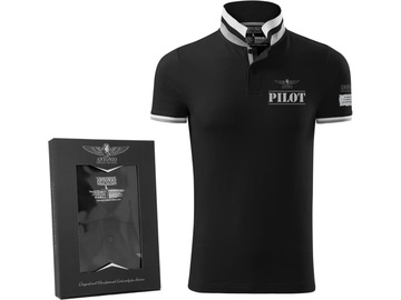 Antonio koszulka polo męska Pilot czarna XL / ANT031400116