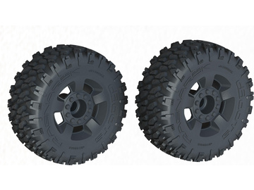 Arrma koło dBoots Ragnarok MT, czarna felga (2) Arrma koło dBoots Ragnarok MT, czarna felga (2) / ARA-1383