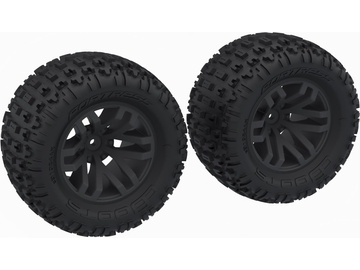 Arrma koło z oponą dBoots Fortress MT, czarna felga (2) Arrma koło z oponą dBoots Fortress MT, czarna felga (2) / ARA-1608