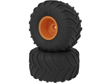 Arrma koło dBoots Chevron MT, pomarańczowa felga (2) / ARA-2532