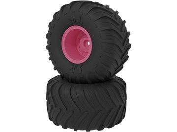 Arrma koło dBoots Chevron MT, różowa felga (2) / ARA-2533