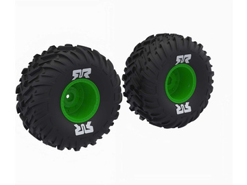 Arrma koło dBoots Cut Chevron, felga zielona (2) / ARA-2575