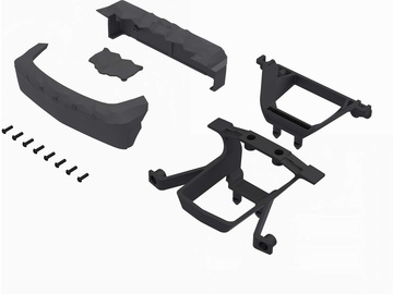 Arrma elementy ochronne karoserii, szare Arrma elementy ochronne karoserii, szare / ARA-2872