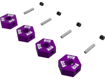 Arrma piasta koła sześciokątna 12mm, fioletowa (4) Arrma piasta koła sześciokątna 12mm, fioletowa (4) / ARA-3117