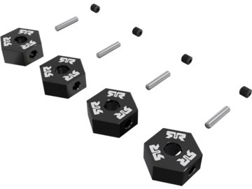 Arrma piasta koła sześciokątna 14mm, czarna (4) Arrma piasta koła sześciokątna 14mm, czarna (4) / ARA-3826