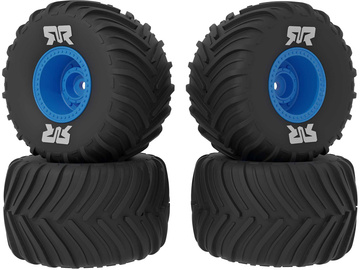 Arrma koło z oponą dBoots Chevron MT, felga niebieska (4): GROM / ARA-3982