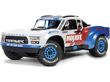 Arrma Mojave Grom 223S BLX 1:18 4WD Smart RTR biały/niebieski Arrma Mojave Grom 223S BLX 1:18 4WD Smart RTR biały/niebieski / ARA2304ST2