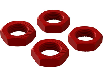 Arrma AR310906 Nakrętka koła 17mm alum czerwona (4) / ARA310906