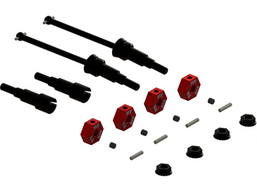 Arrma zastaw wałów, zestaw piast sześciokątnych Arrma zastaw wałów, zestaw piast sześciokątnych / ARA311198