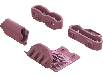 Arrma dolna płoza, mocowanie zderzaka, różowe Arrma dolna płoza, mocowanie zderzaka, różowe / ARA320783