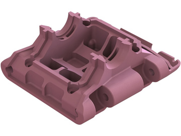 Arrma dolna płoza tylna, łoże przekładni, różowe / ARA320784