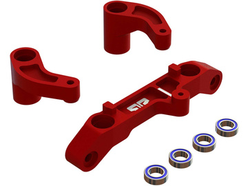 Arrma zestaw sterowania CNC aluminium, czerwony / ARA340173