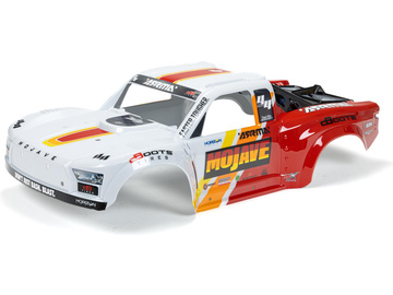 Arrma karoseria biała/czerwona: Mojave 4S / ARA406165
