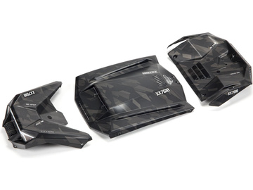 Arrma panele karoserii czarne: Firearm / ARA411023