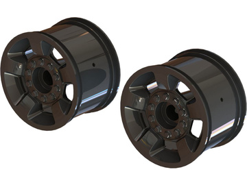 Arrma Felga Mt 2.8" 14mm czarny chrom (2) Arrma Felga Mt 2.8" 14mm czarny chrom (2) / ARA510117