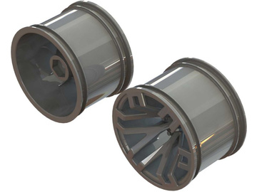 Arrma felga 2.8" MT 14mm hex Gun Metal (2) Arrma felga 2.8" MT 14mm hex Gun Metal (2) / ARA510125