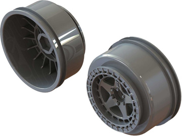 Arrma felga 2.2"/3.0" SC 14mm hex Gun Metal (2) Arrma felga 2.2"/3.0" SC 14mm hex Gun Metal (2) / ARA510126