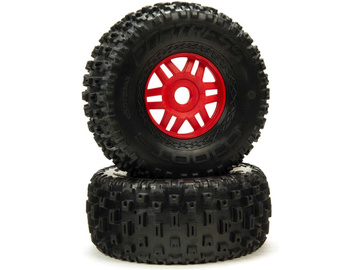 Arrma Koło z oponą dBoots Fortress czarne (2) / ARA550065