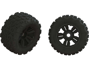 Arrma koło dBoots Copperhead2 MT, czarna felga (2) / ARA550089
