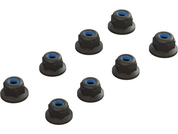 Arrma nakrętka samokontrująca M3 z kołnierzem, czarna (4) / ARA708009