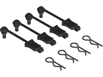 Arrma AR390165 Spinki karoserii makietowe 1:10 czarne (4) Arrma AR390165 Spinki karoserii makietowe 1:10 czarne (4) / ARAC3445