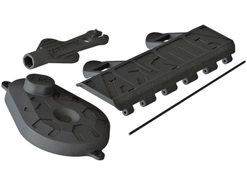 Arrma AR320448 Pokrywa akumulatora i przekładni, klucz do amortyzatorów Arrma AR320448 Pokrywa akumulatora i przekładni, klucz do amortyzatorów / ARAC9352