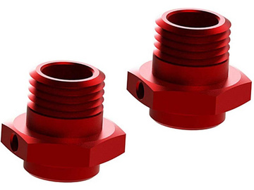 Arrma AR310484 Sześciokąt koła 17mm/16.5mm aluminium, czerwony (2) / ARAC9416