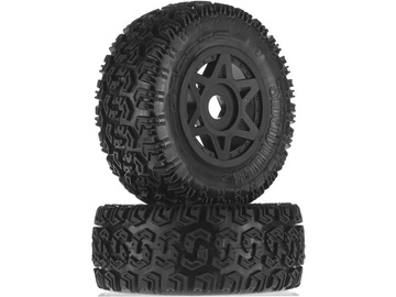Arrma AR550003 6S: Koło z oponą Dboots Sidewinder 2 czarne / ARAC9422
