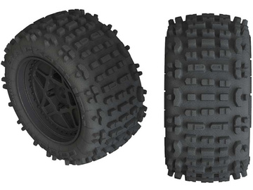 Arrma AR550050 Koło z oponą Backflip 4S czarne (2) / ARAC9468