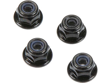 Arrma AR708001 Nakrętka samokontrująca z kołnierzem 4mm (4) / ARAC9810